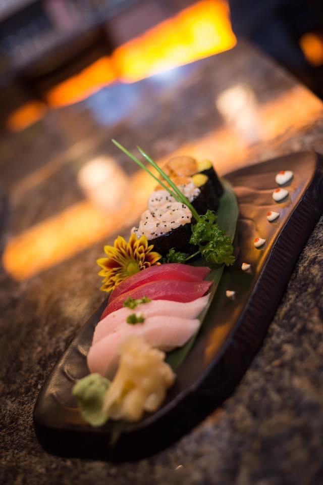 Assorted sashimi presentation