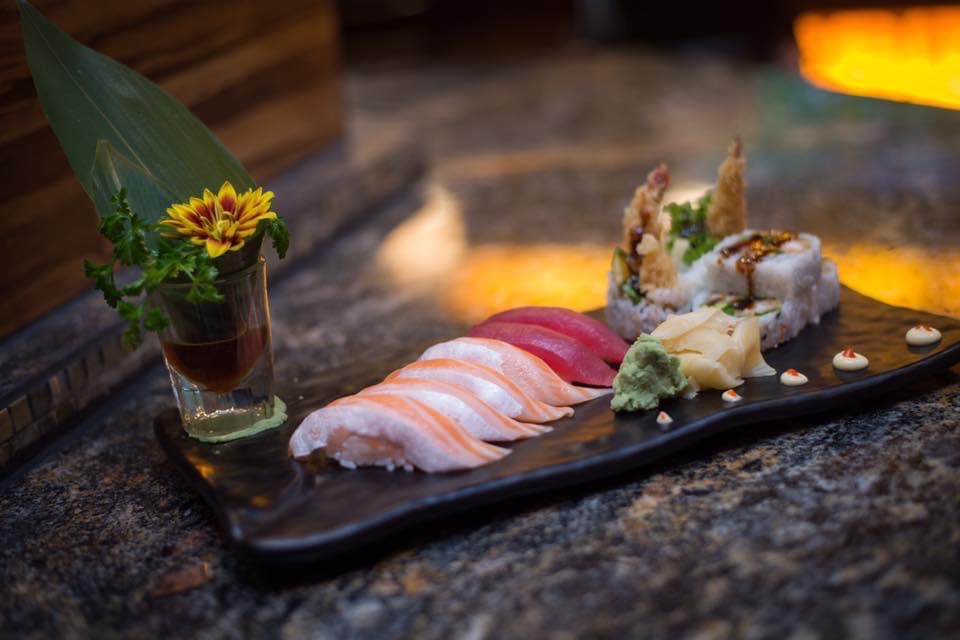 Colorful sushi rolls