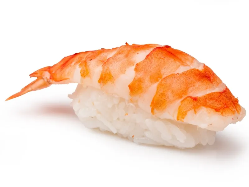 Succulent shrimp nigiri sushi at Shiki Sushi and Hibachi, a Japanese Restaurant in Pullman